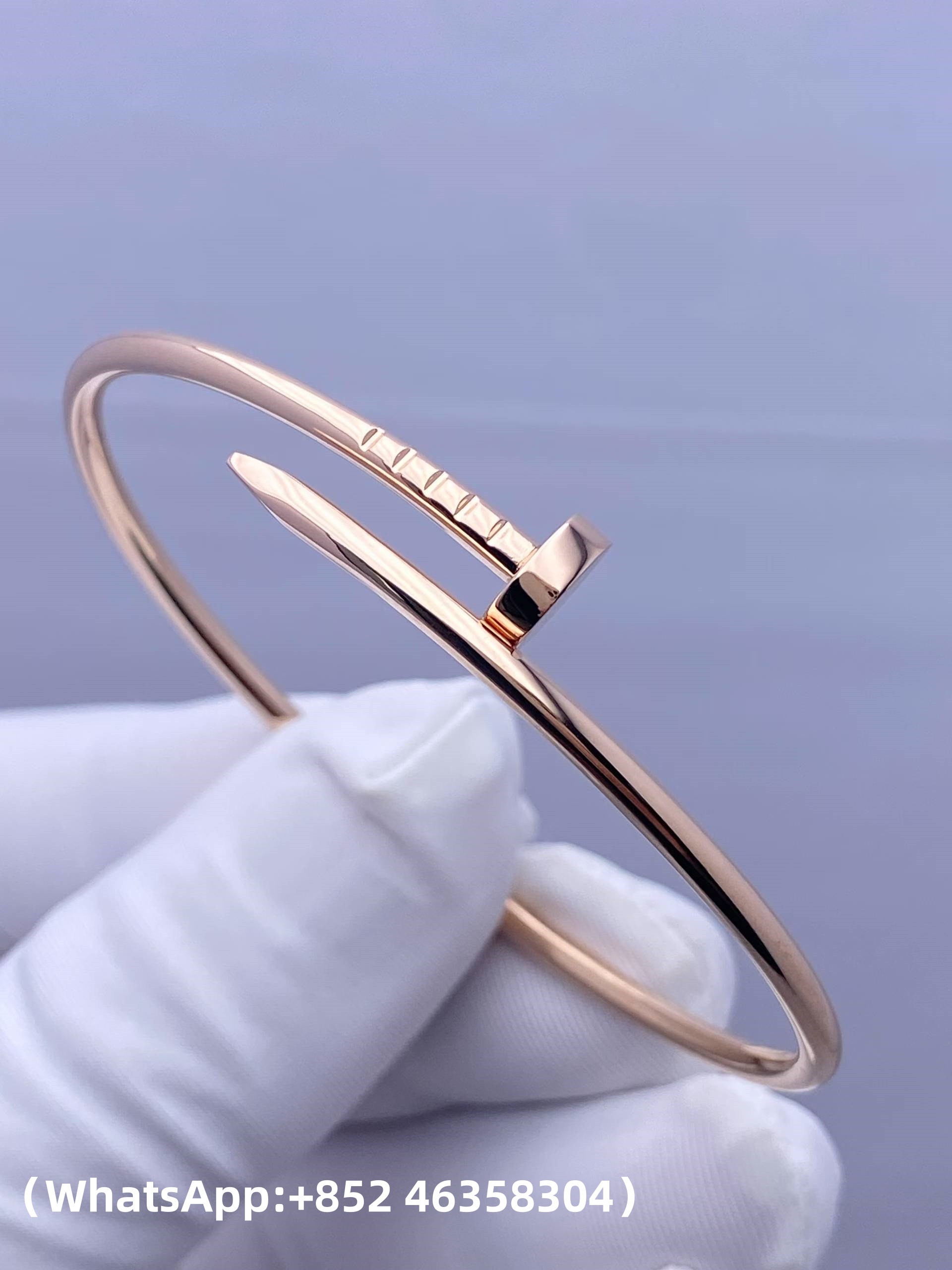 Premium 1:1 Cartier Juste un Clou Bracelet Small Model Replica – Custom Solid 18K Rose Gold