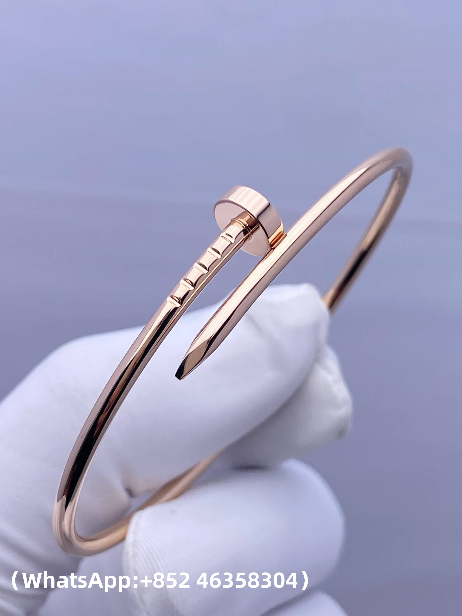Premium 1:1 Cartier Juste un Clou Bracelet Small Model Replica – Custom Solid 18K Rose Gold