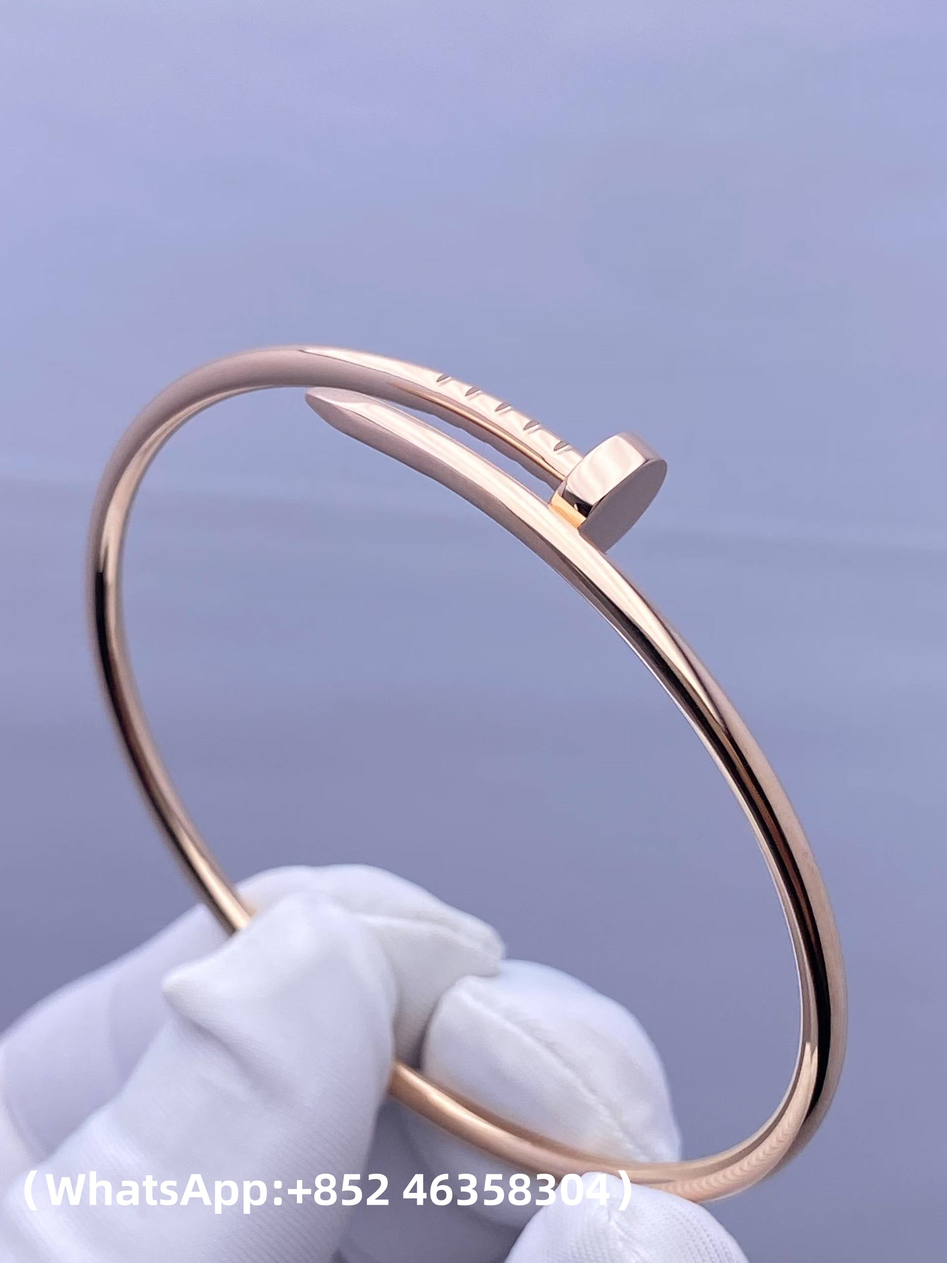 Premium 1:1 Cartier Juste un Clou Bracelet Small Model Replica – Custom Solid 18K Rose Gold