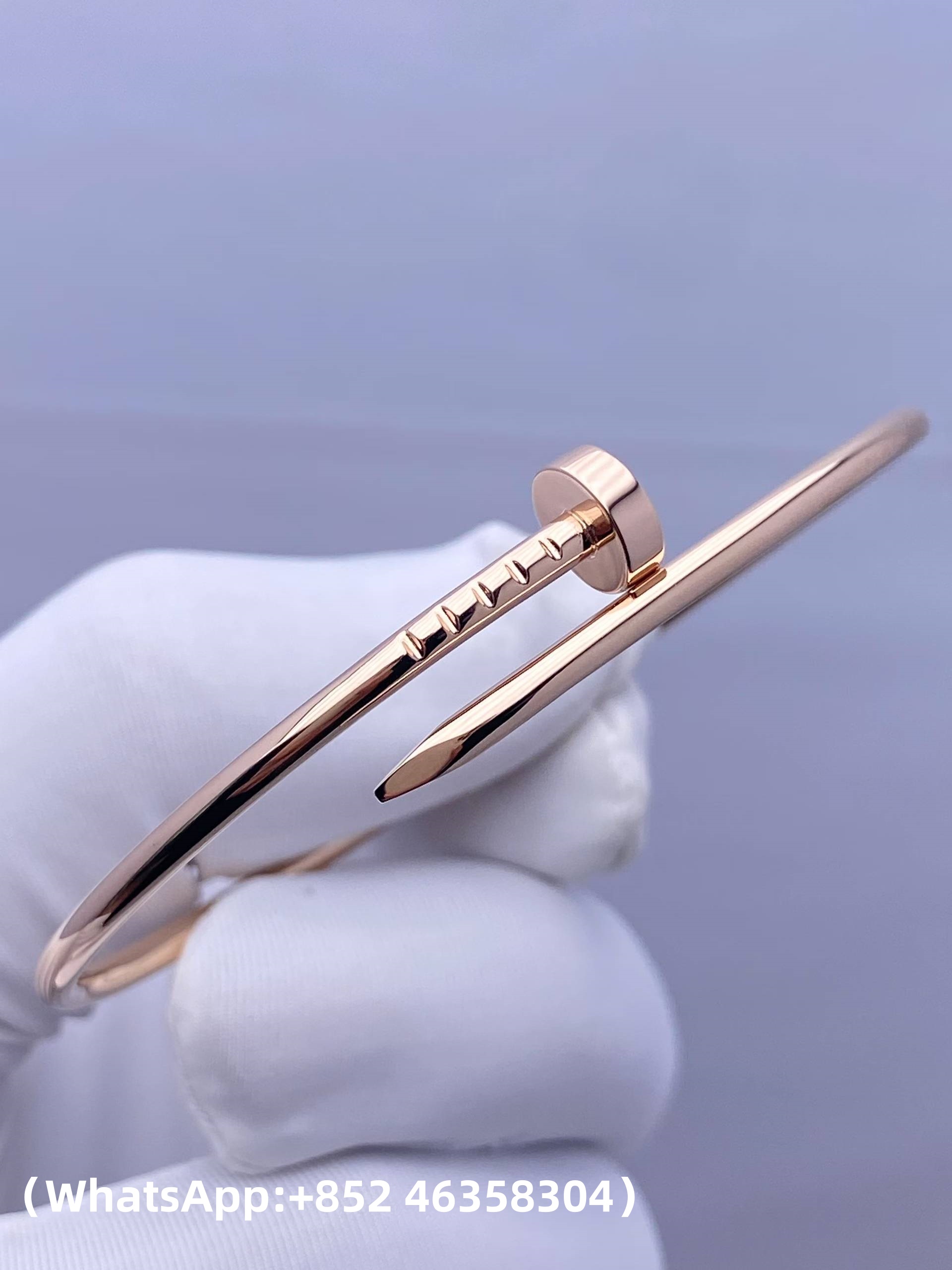 Premium 1:1 Cartier Juste un Clou Bracelet Small Model Replica – Custom Solid 18K Rose Gold