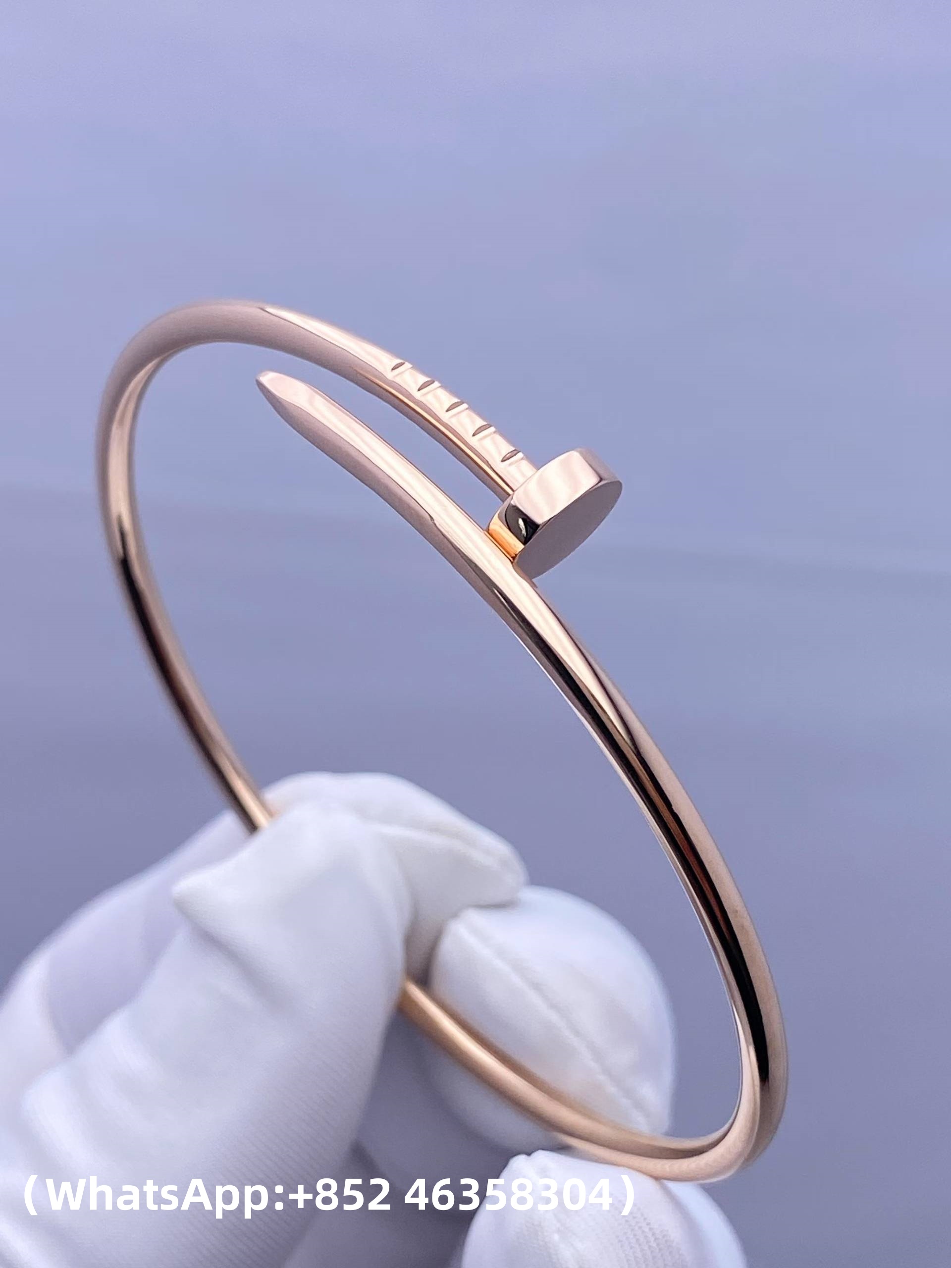 Premium 1:1 Cartier Juste un Clou Bracelet Small Model Replica – Custom Solid 18K Rose Gold