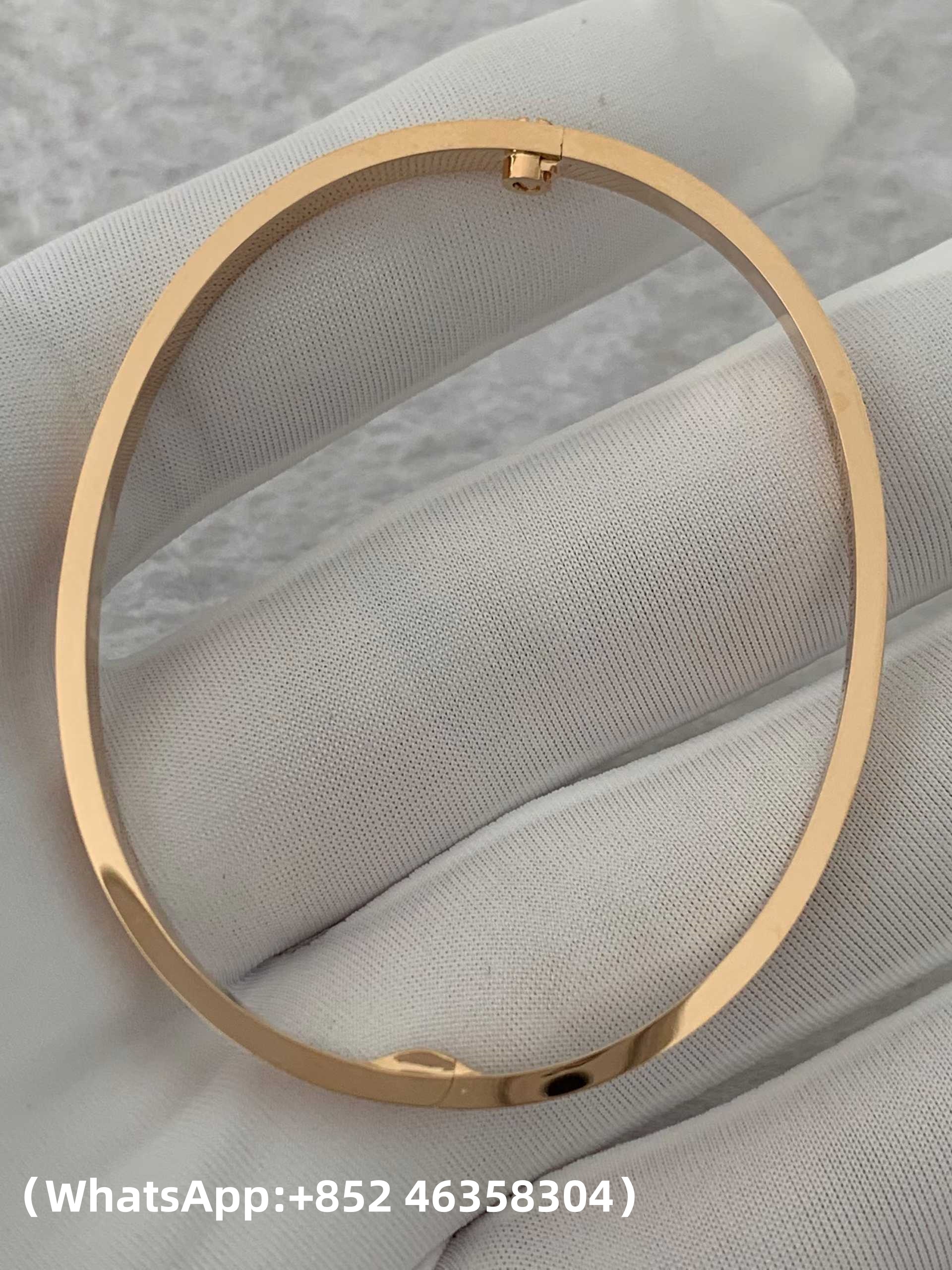 Premium 1:1 Cartier LOVE Bracelet, Small Model, 6 Diamonds Replica – Custom Solid 18K Rose Gold