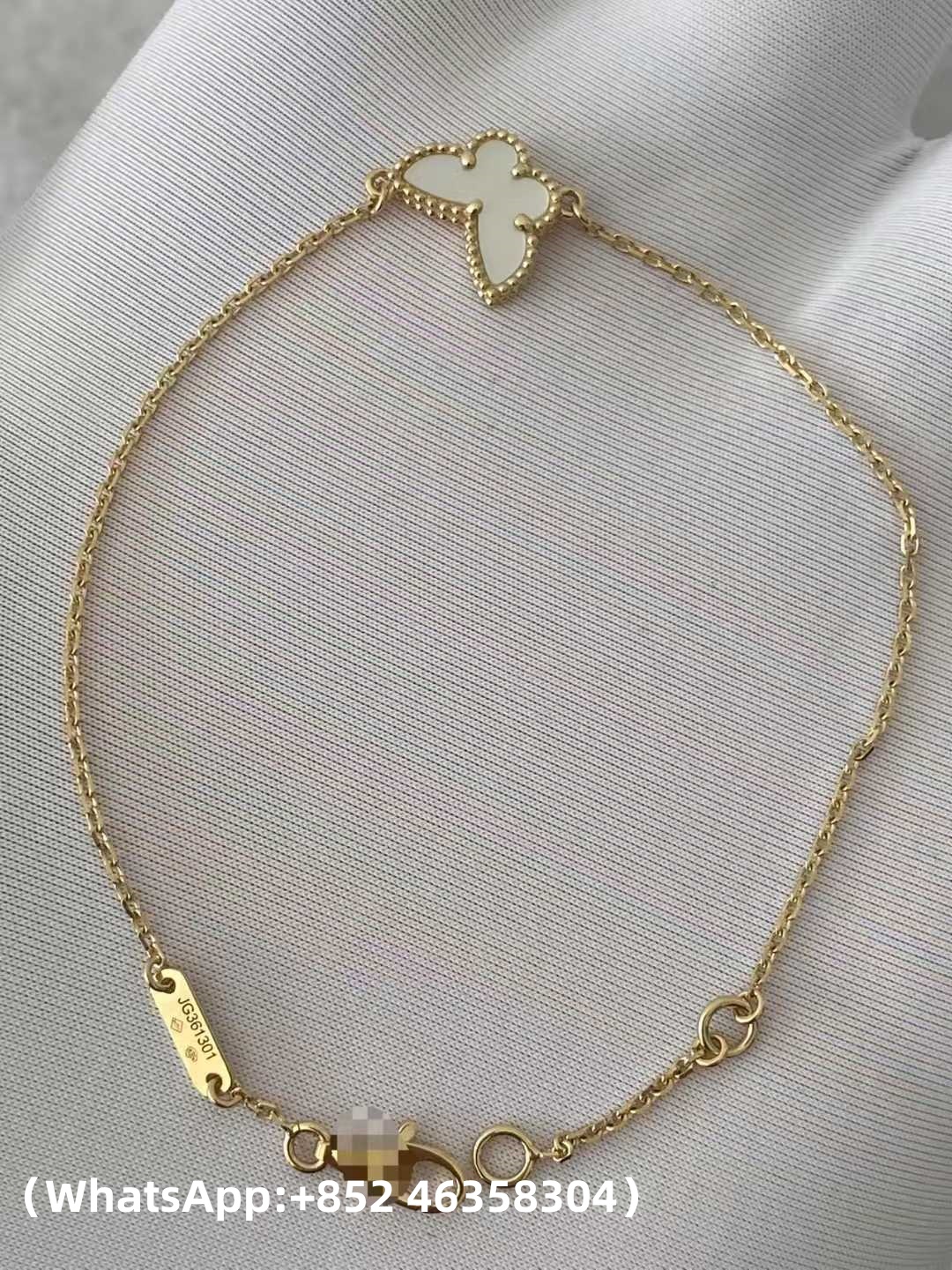 Premium 1:1 Van Cleef & Arpels Sweet Butterflies Bracelet, Mother-of-pearl Replica – Custom Solid 18K Yellow Gold