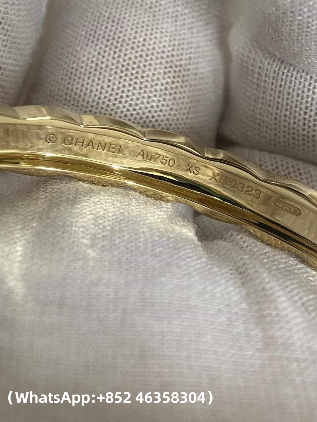 Premium 1:1 Chanle Coco Crush Bracelet Quilted Motif, Diamonds Replica – Custom Solid 18k Yellow Gold