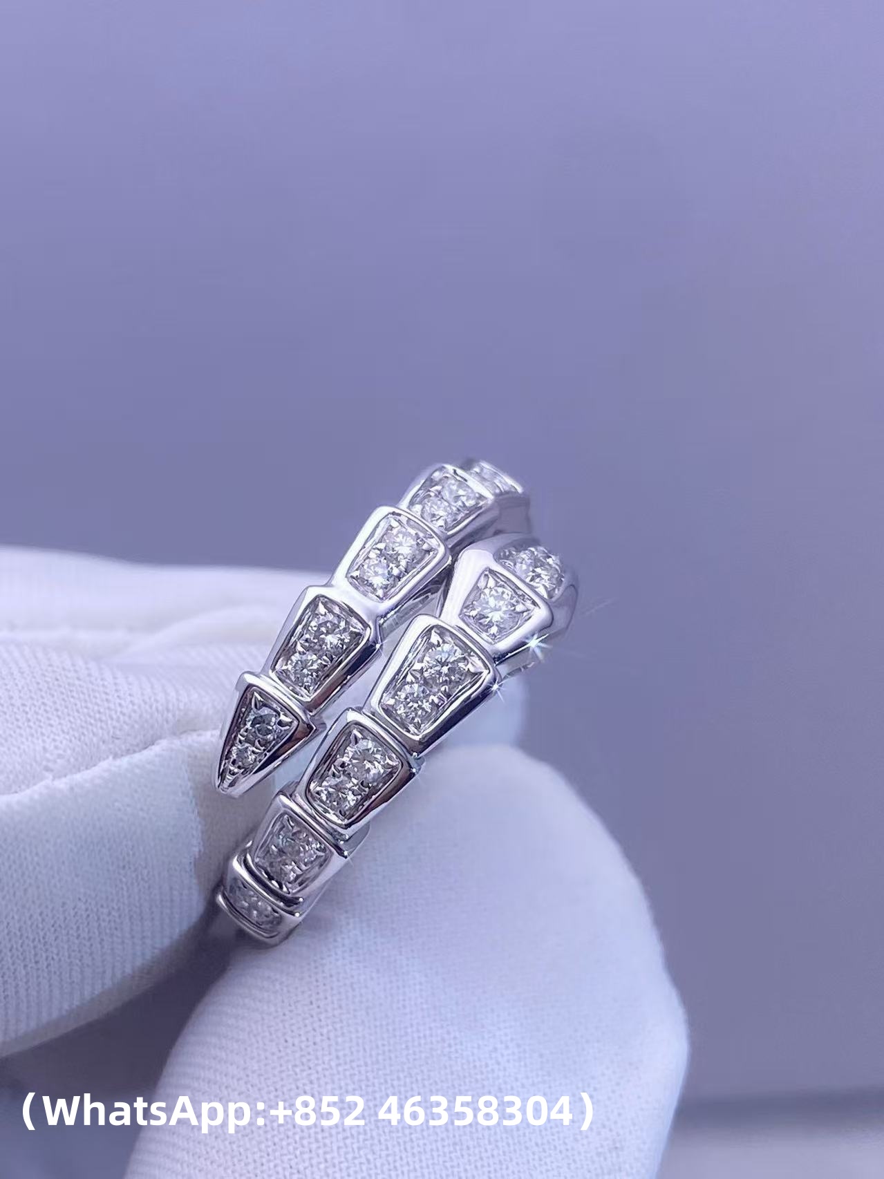 custom Bvlgari Serpenti Viper One-coil Ring