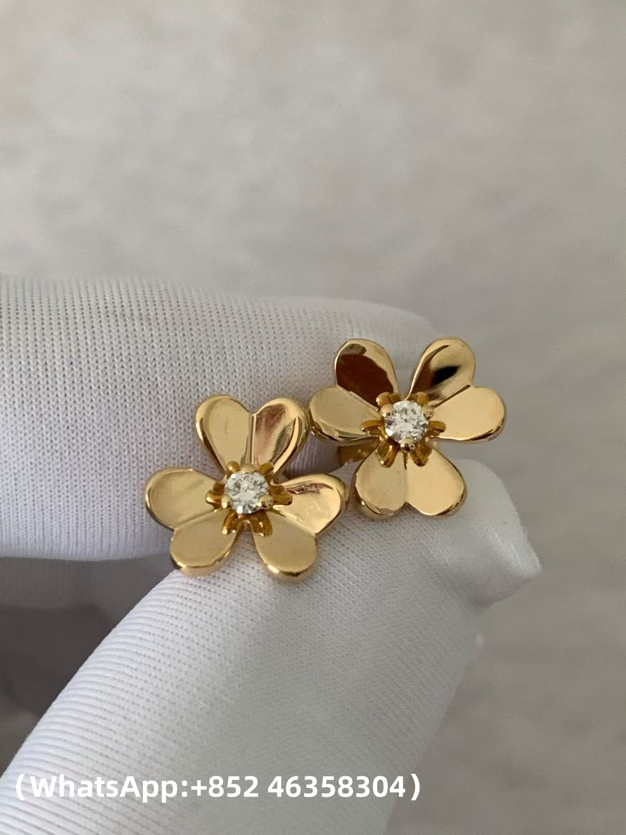 Custom Van Cleef & Arpels Frivole Earrings