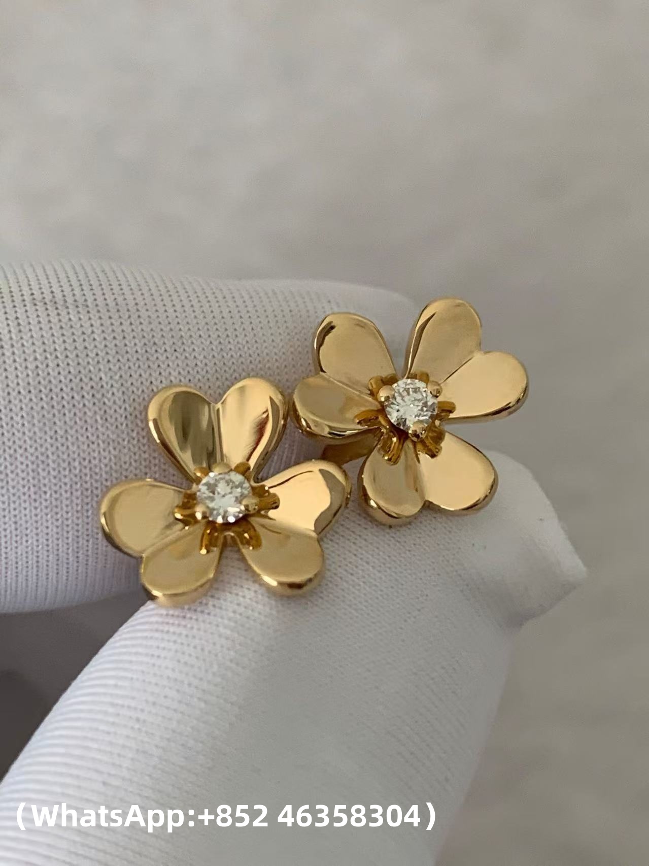 Custom Van Cleef & Arpels Frivole Earrings