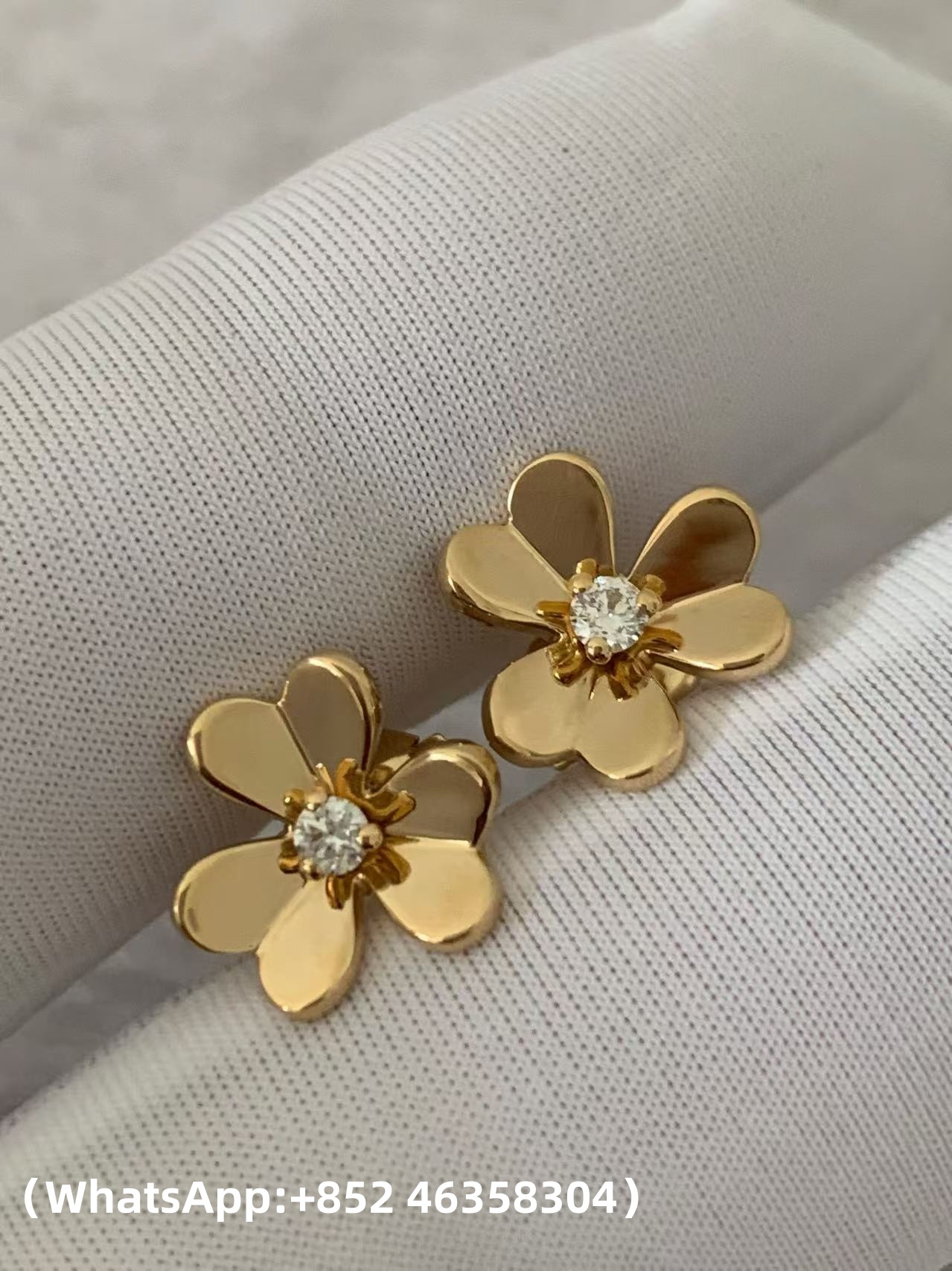 Custom Van Cleef & Arpels Frivole Earrings