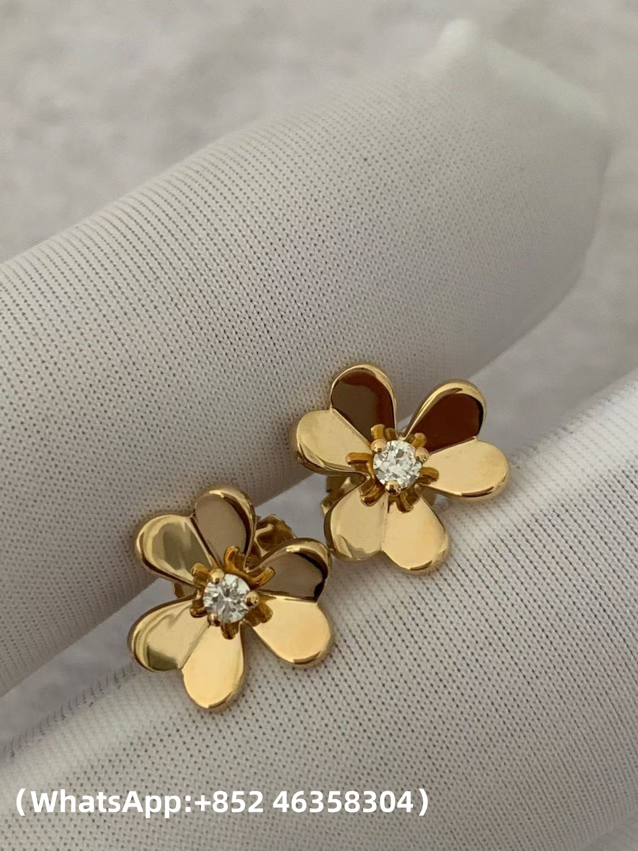 Custom Van Cleef & Arpels Frivole Earrings