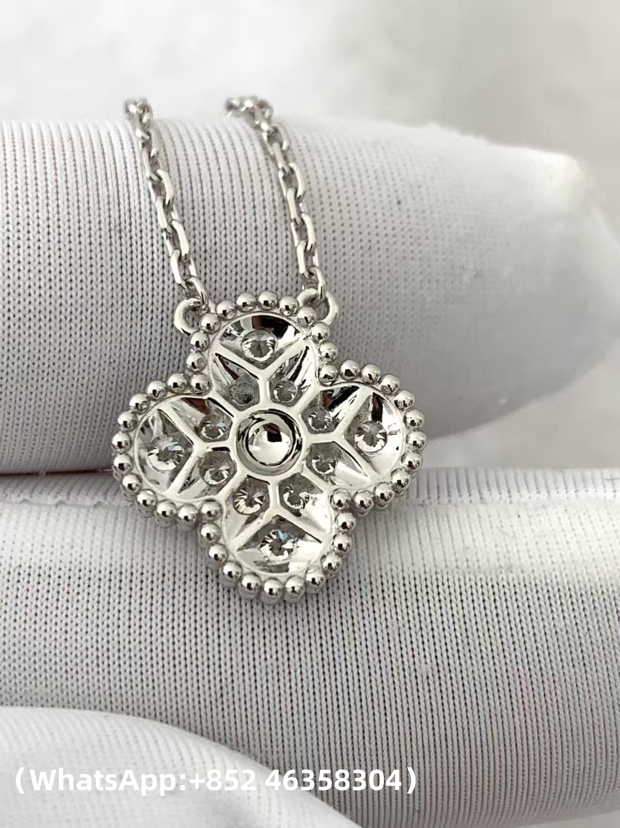 Custom Van Cleef & Arpels Sweet Alhambra Pendant