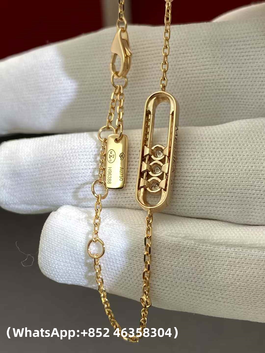 Custom Messika Baby Move Pavé Yellow Gold Diamond Bracelet
