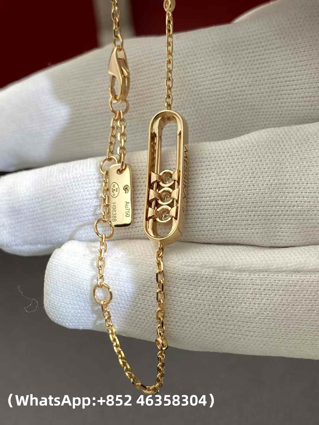 Custom Messika Baby Move Pavé Yellow Gold Diamond Bracelet