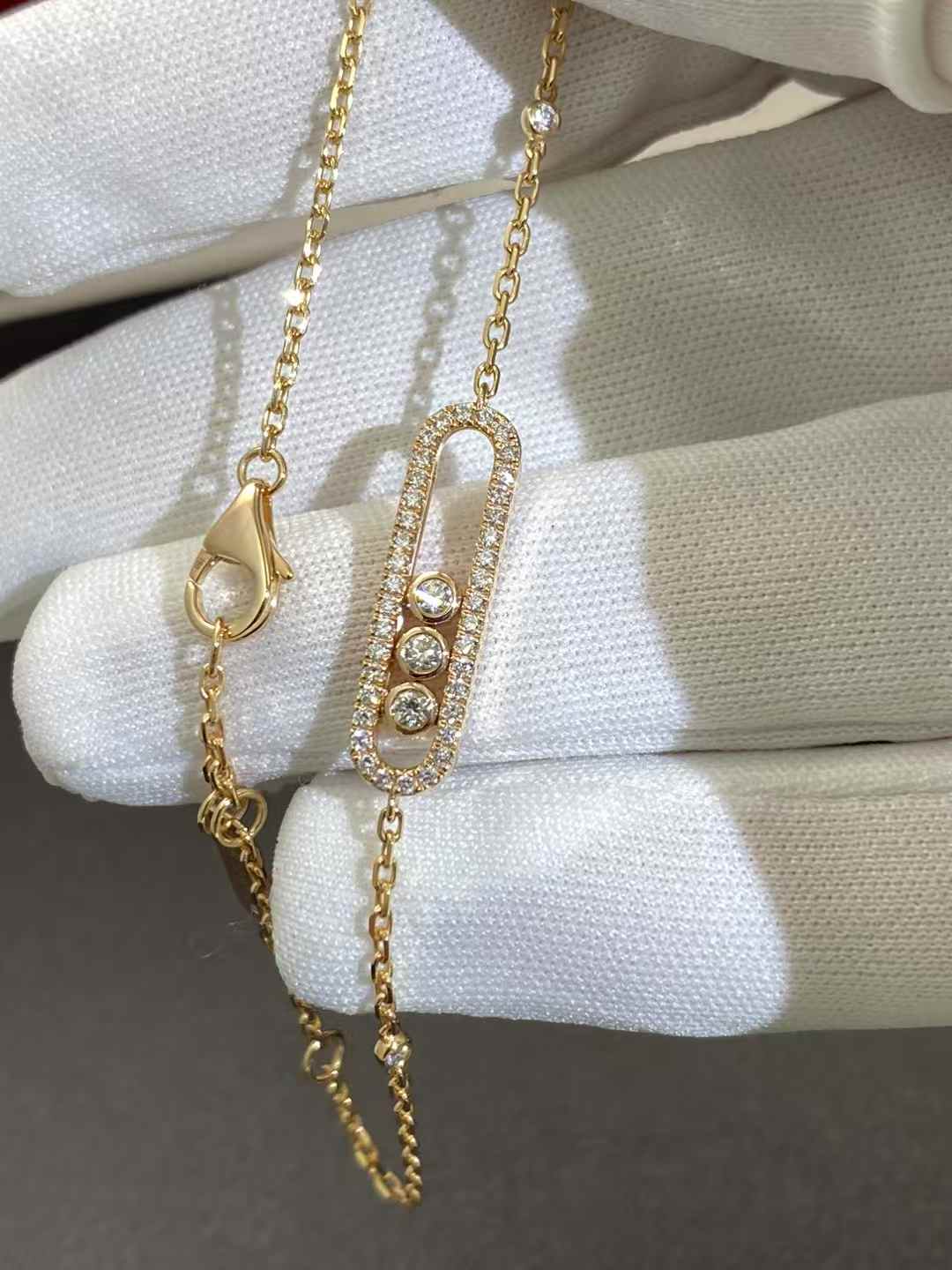Messika Baby Move Pavé Yellow Gold Diamond Bracelet