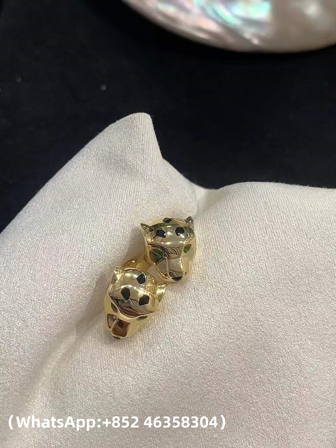 Custom Cartier Panthère de Cartier Stud Earrings