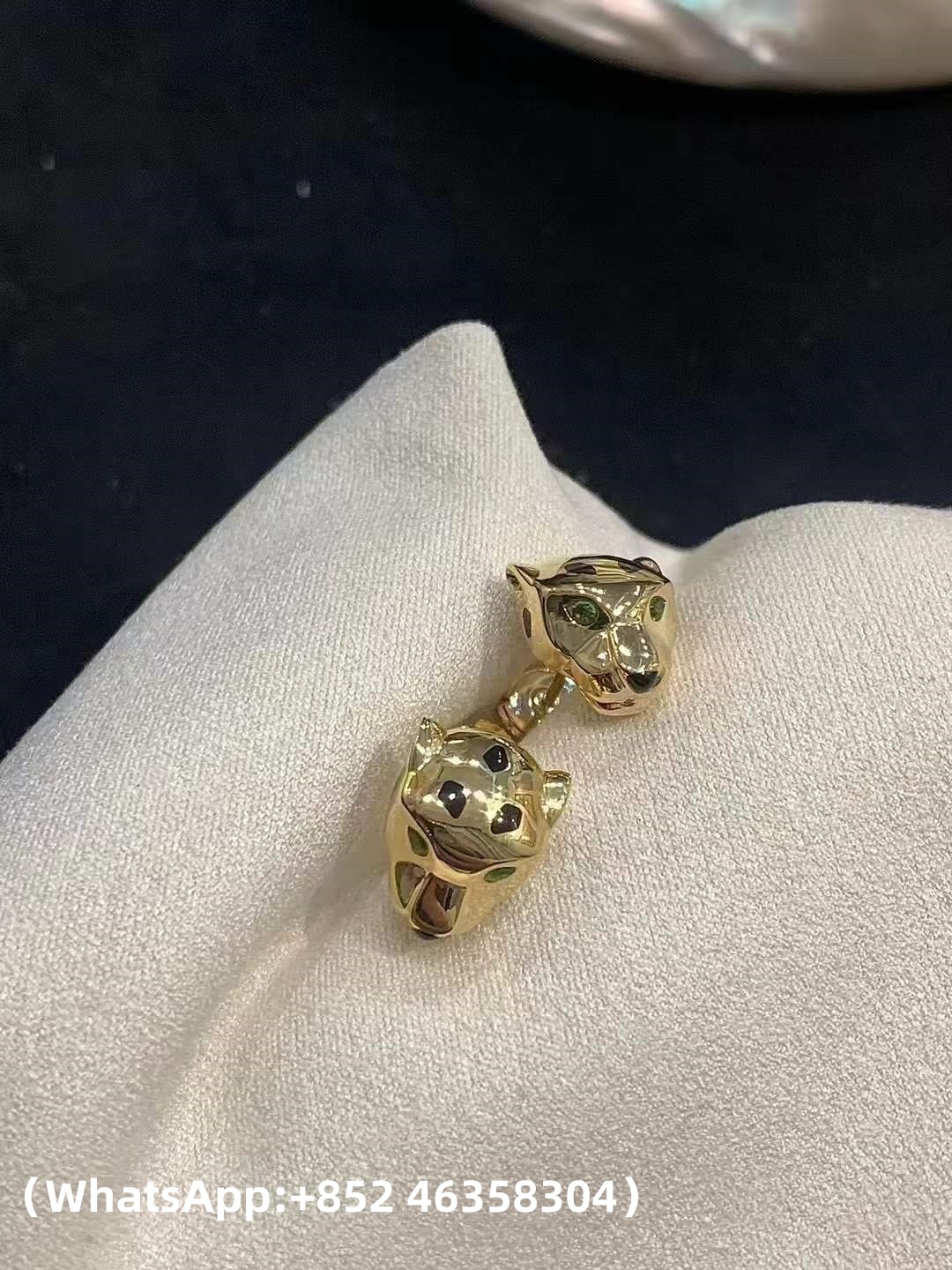 Custom Cartier Panthère de Cartier Stud Earrings