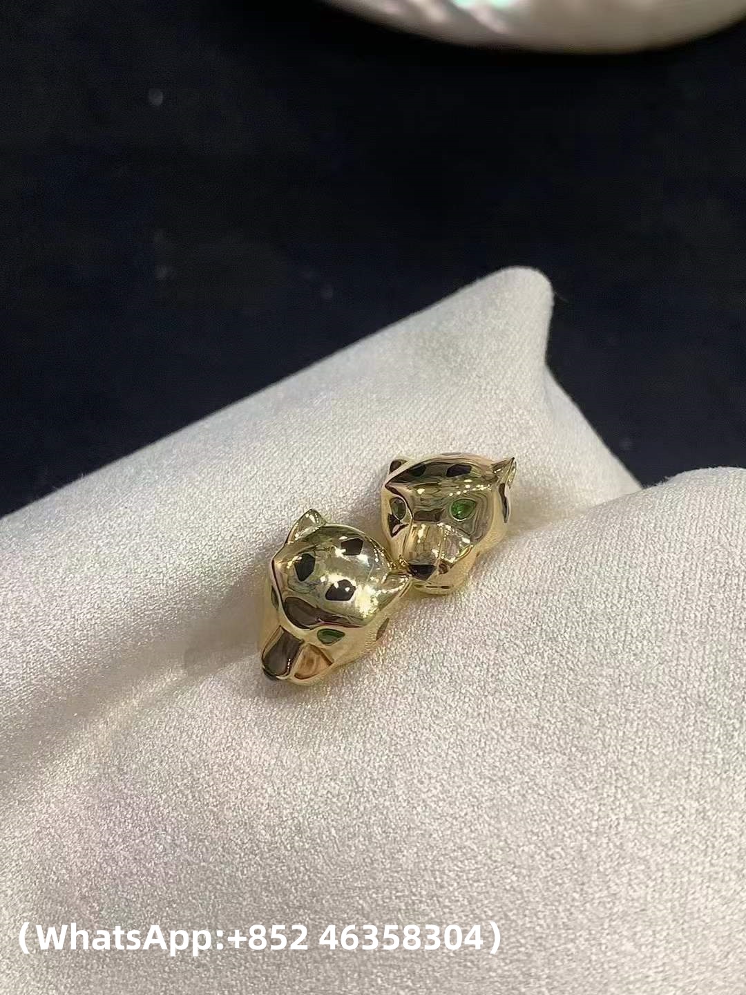 Custom Cartier Panthère de Cartier Stud Earrings