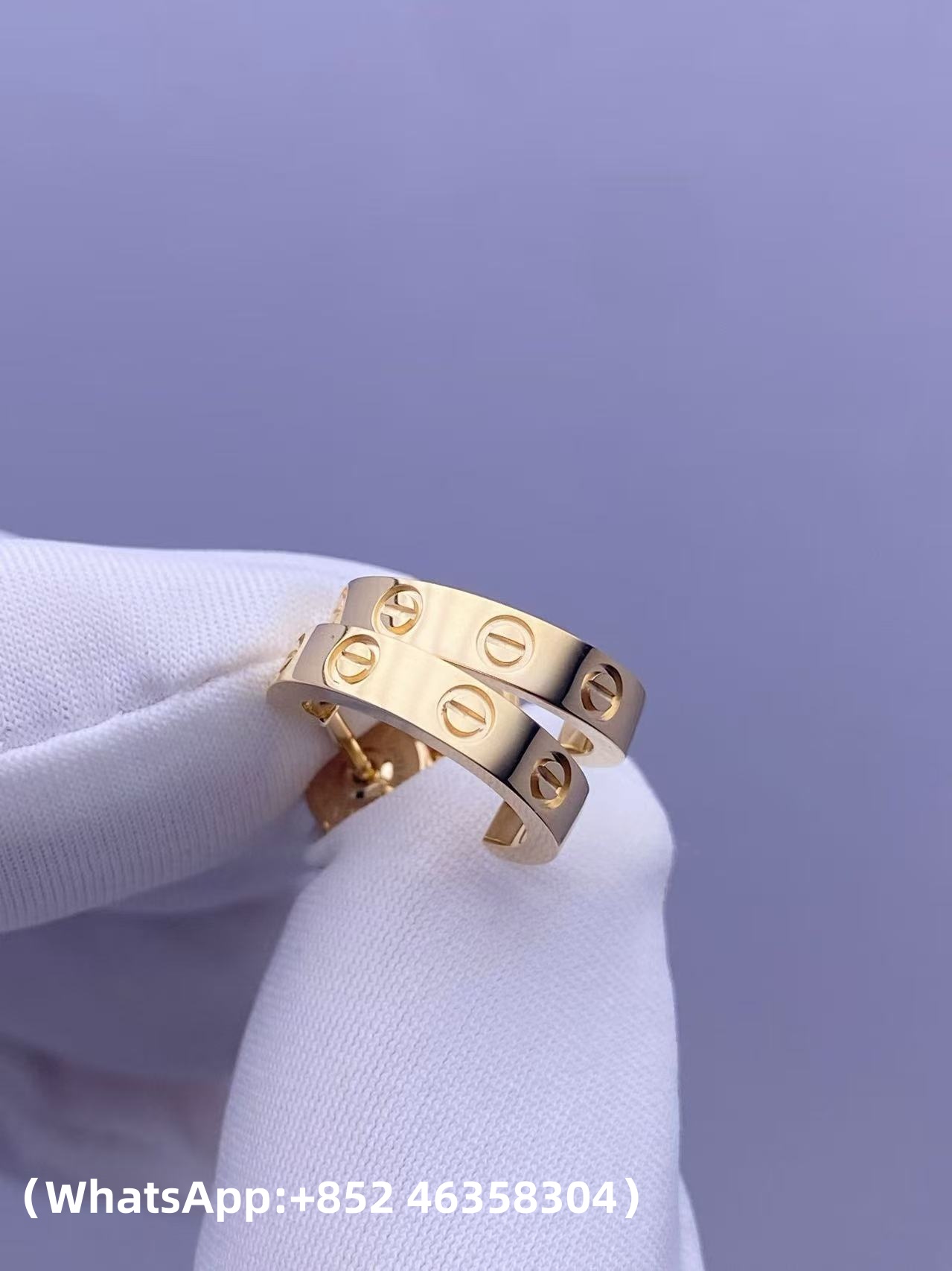 Custom LOVE hoop earrings small model