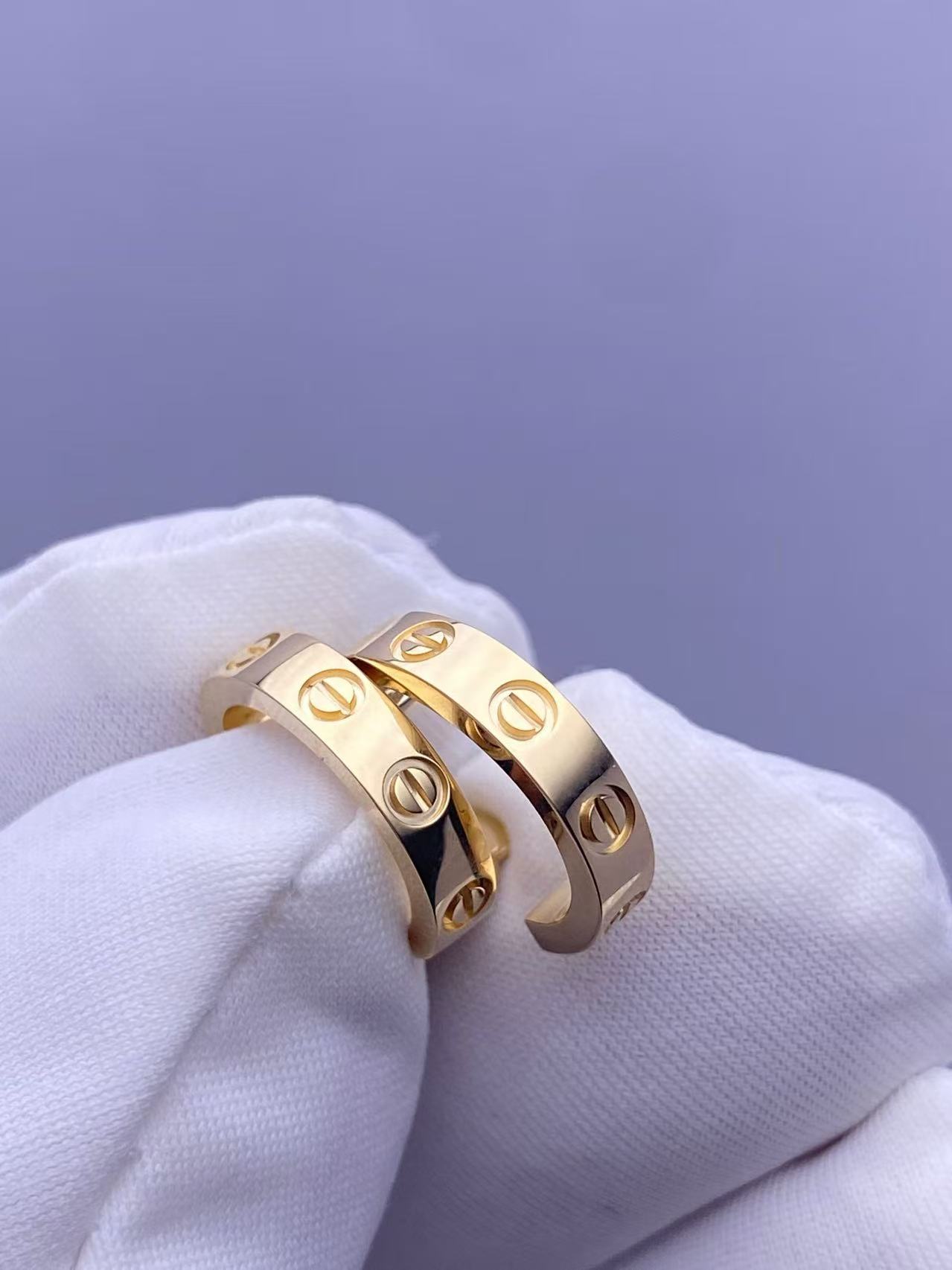 Custom LOVE hoop earrings small model