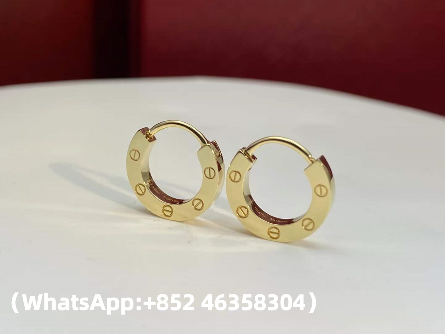 Premium 1:1 Cartier LOVE Single Hoop Earring Replica - Custom Solid 18k Yellow Gold