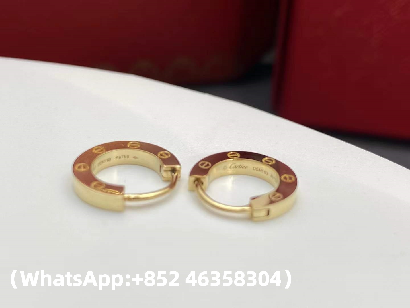 Premium 1:1 Cartier LOVE Single Hoop Earring Replica - Custom Solid 18k Yellow Gold