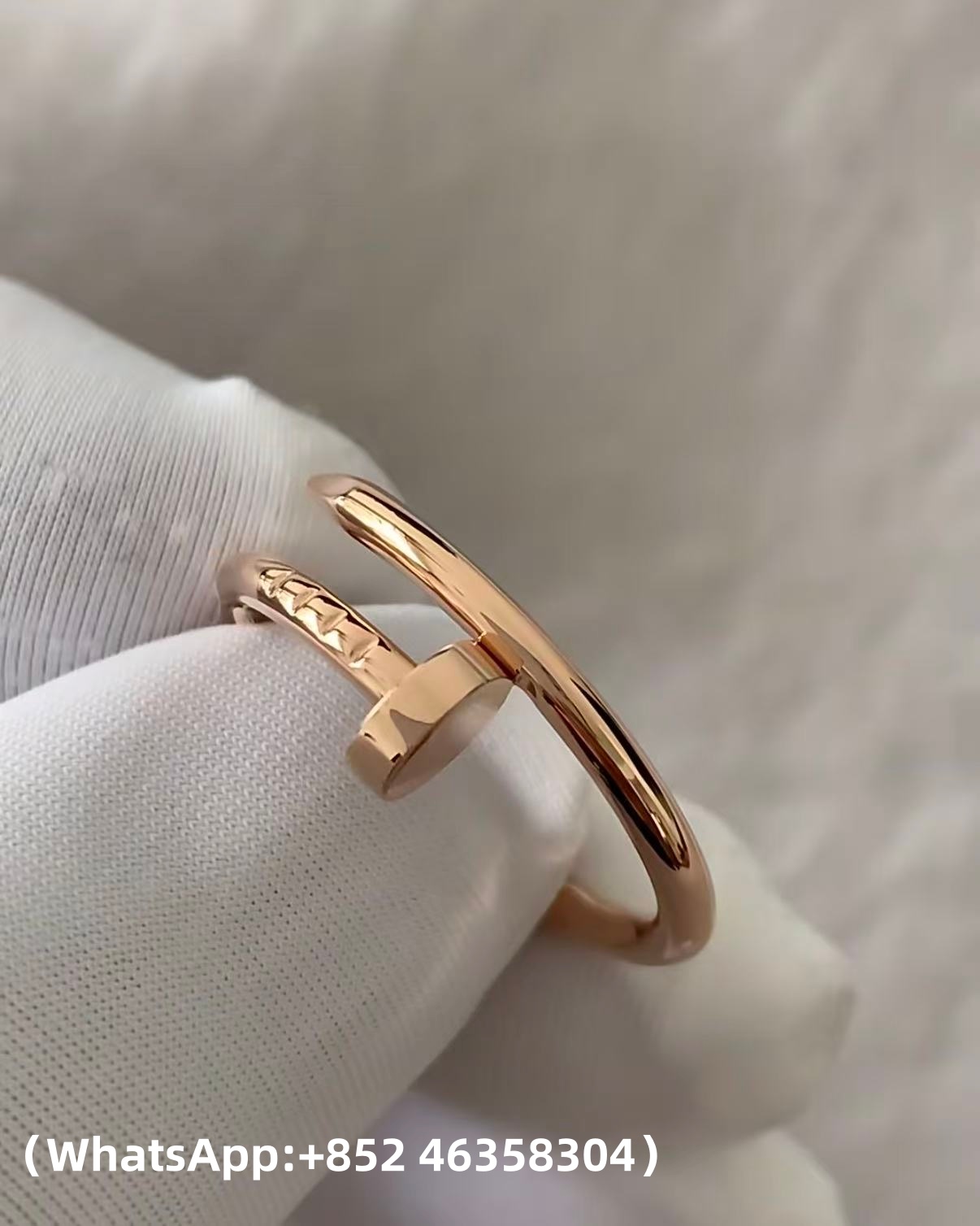 Custom Solid 18k Gold Cartier Jewelry Juste Un Clou Ring Small Model