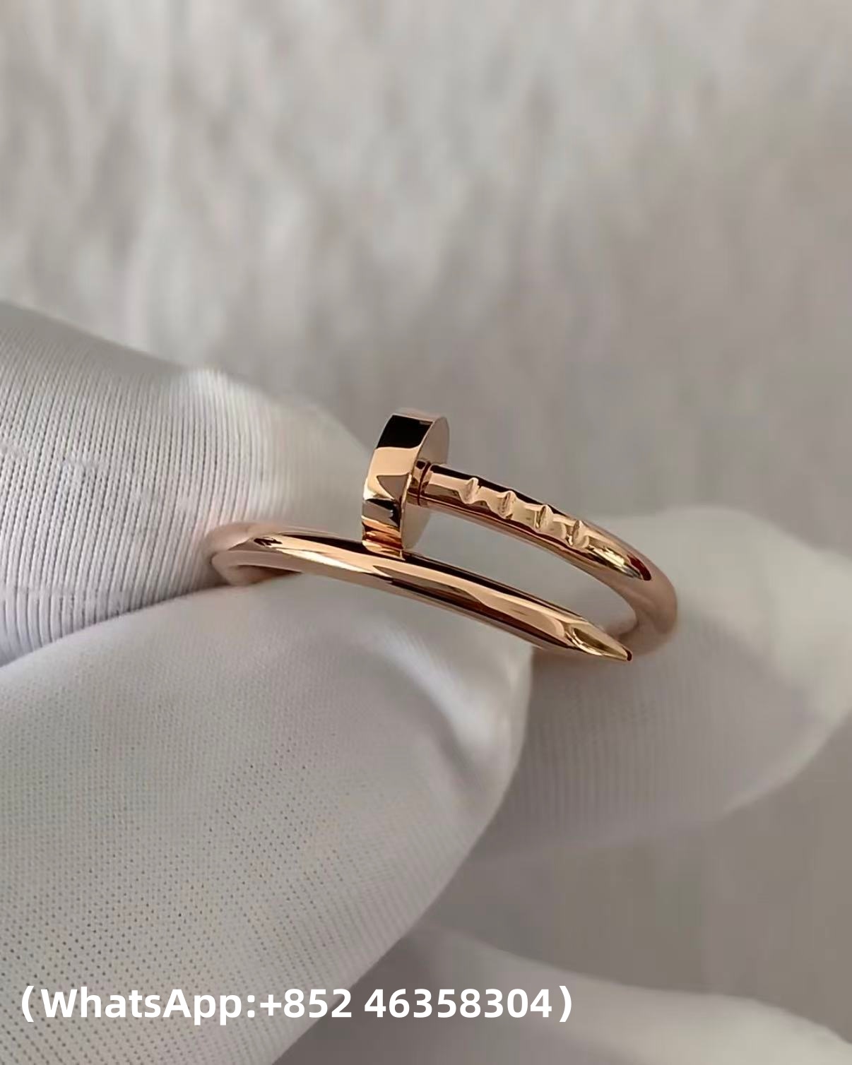 Custom Solid 18k Gold Cartier Jewelry Juste Un Clou Ring Small Model