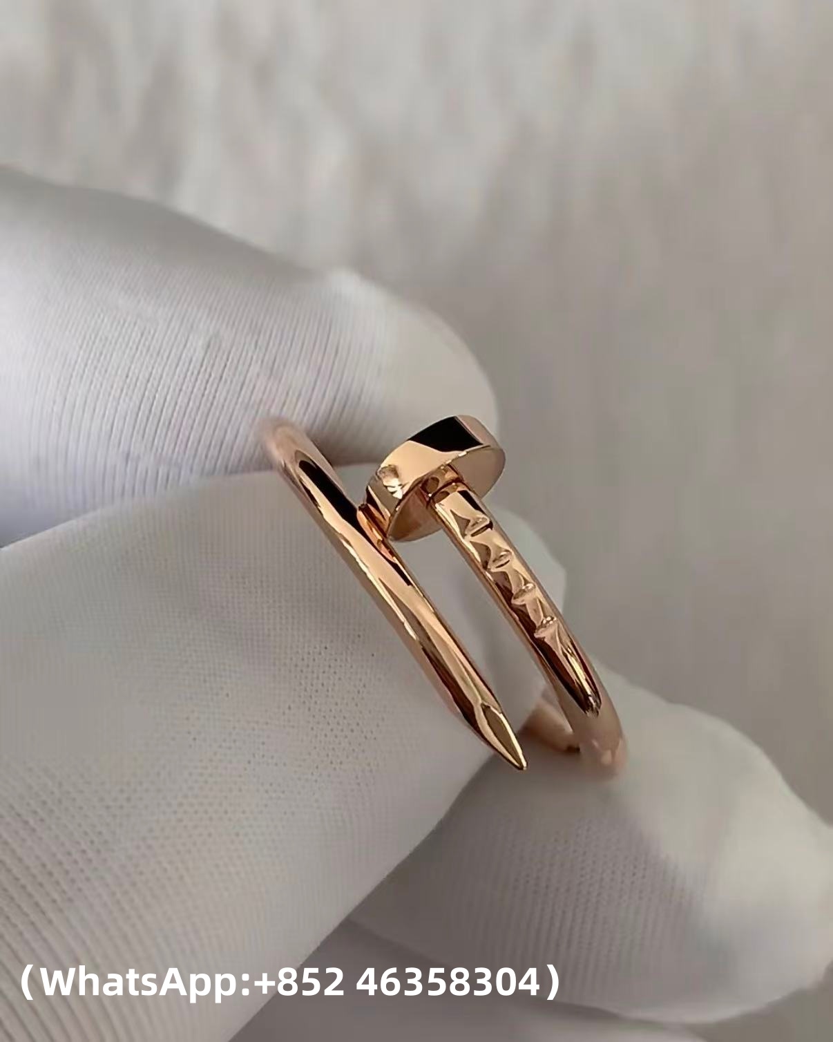 Custom Solid 18k Gold Cartier Jewelry Juste Un Clou Ring Small Model