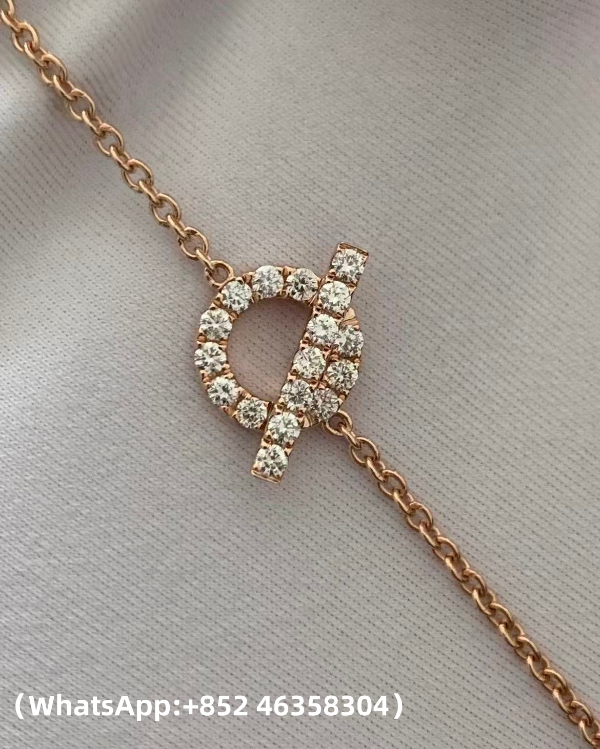 Custom Solid 18k Gold Hermes jewelry Finesse Bracelet