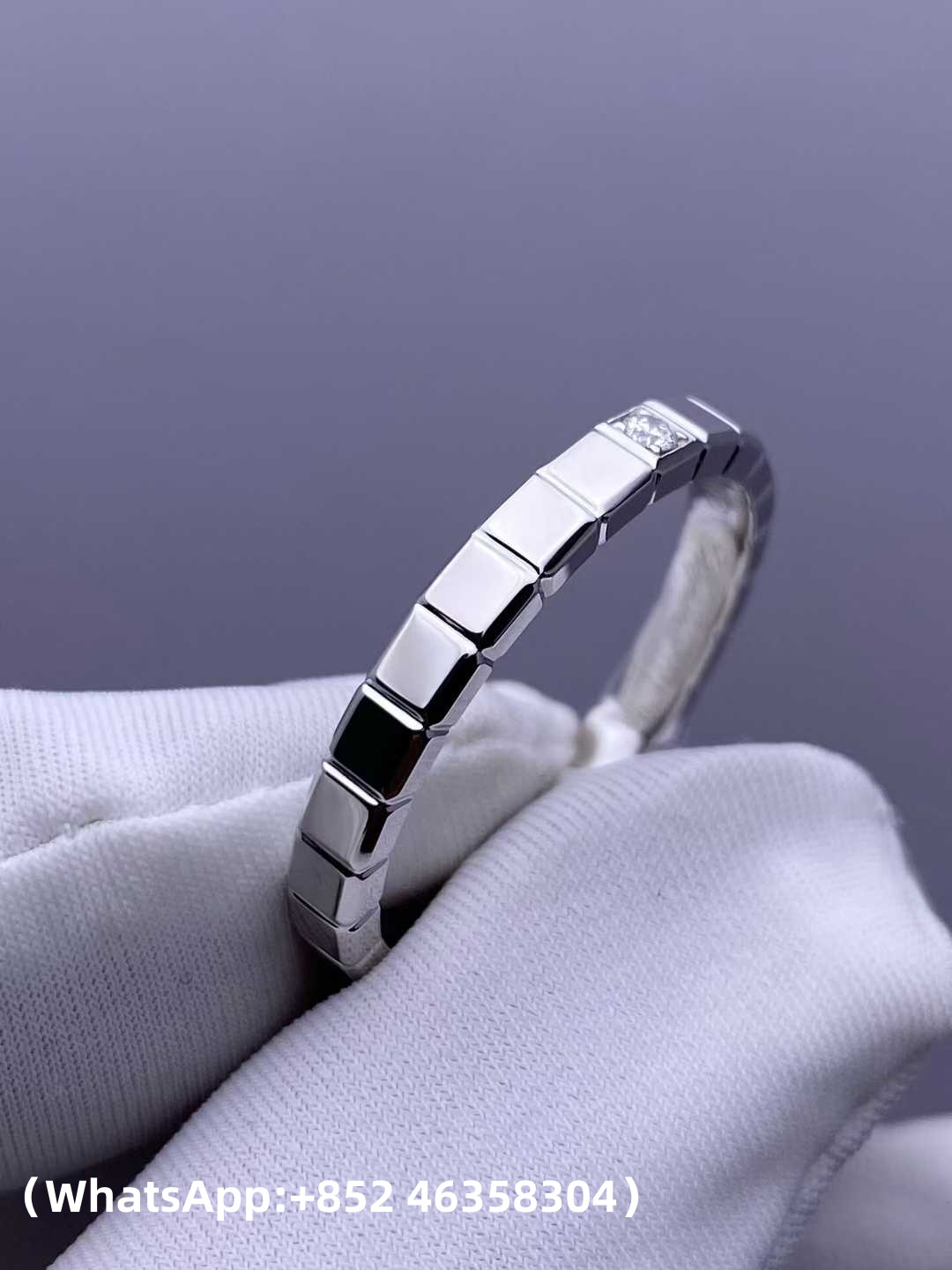 Custom 18k gold jewelry Chopard Ice Cube Ring Diamond