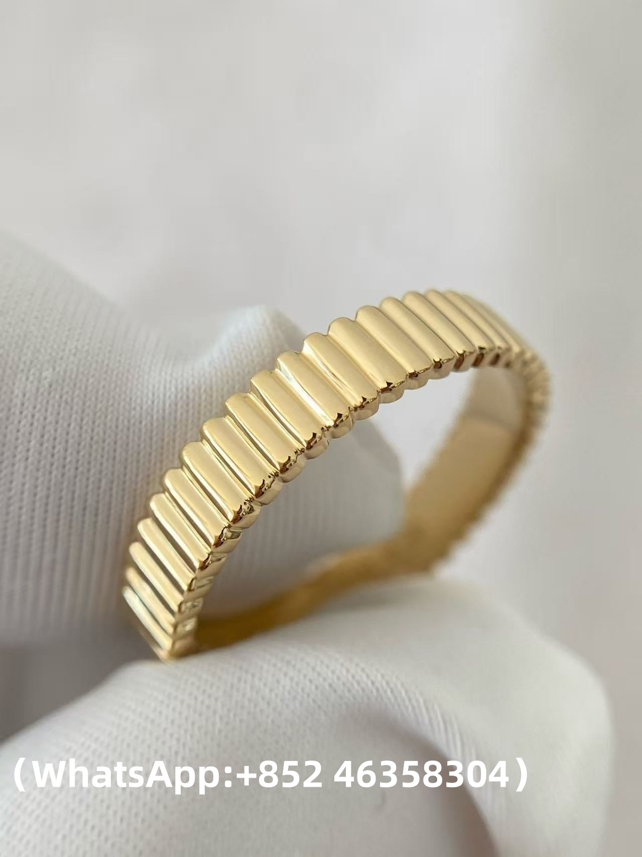 Custom Boucheron Grosgrain Wedding Band