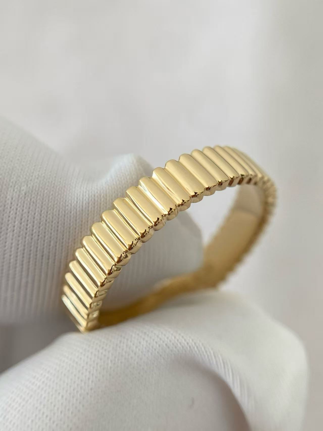 Custom Boucheron Grosgrain Wedding Band
