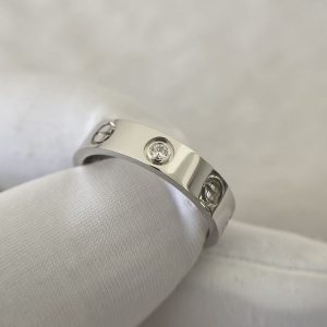 custom 18k gold Cartier LOVE Ring Small Model 1 Diamond