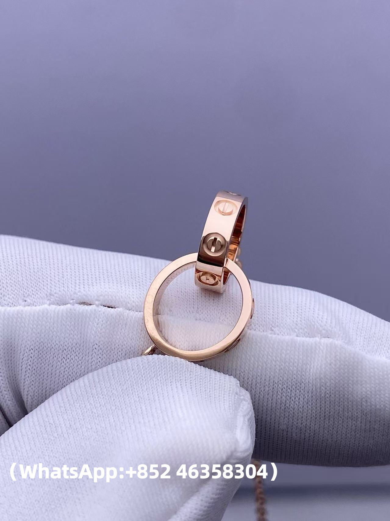 Custom 18k gold Cartier LOVE Pendant jewelry