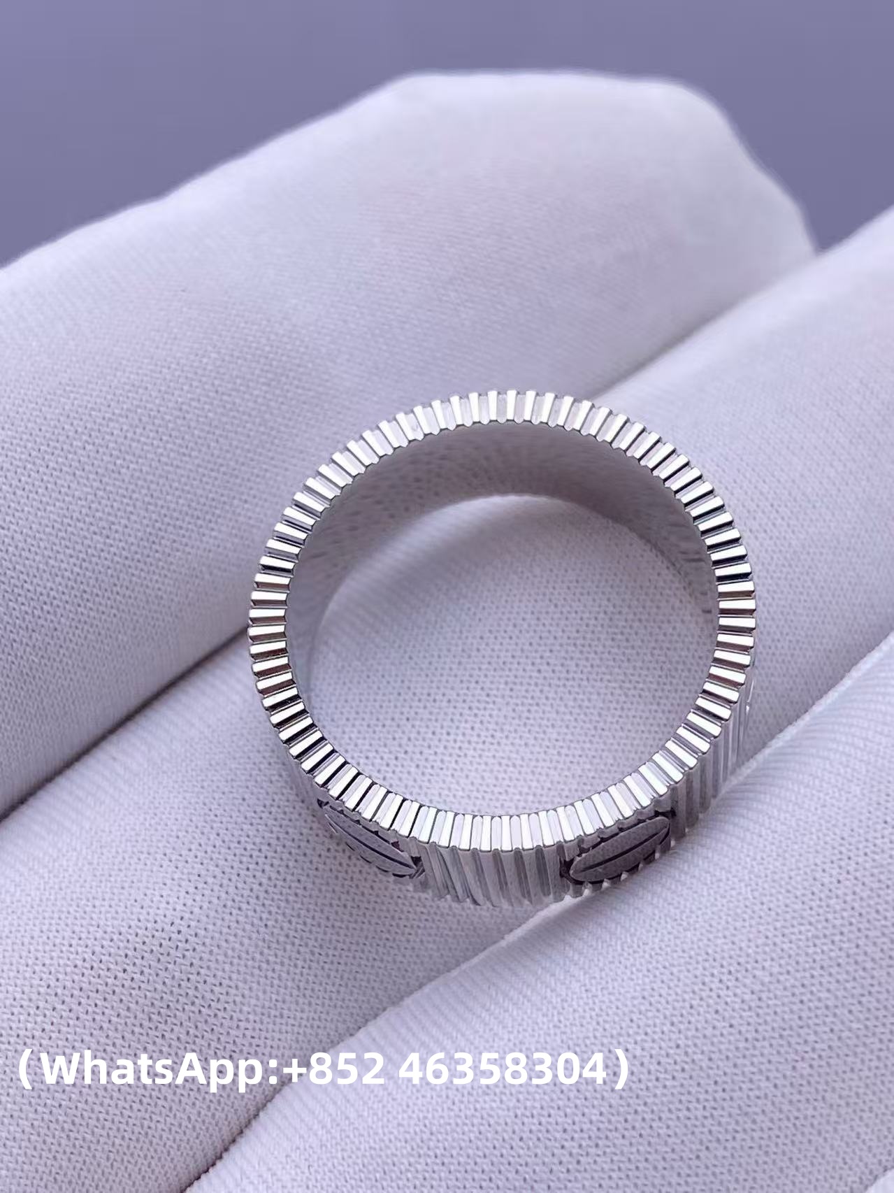 Custom Cartier LOVE Unlimited Ring Solid 18k White Gold